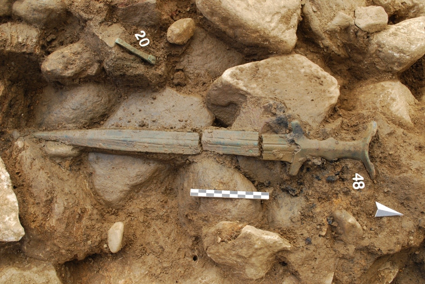 Abbildung 6: Bronzeschwert (Typ Tahlovice) aus dem Tumulus II bei Strettweg (Foto: S. Tiefengraber, 2012)