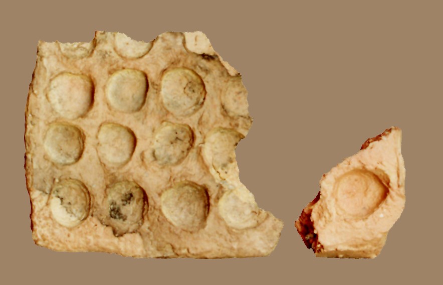 Abb. 16: Tüpfelplattenfragmente, Frauenberg bei Leibnitz (Foto: BDA, Archiv Abteilung Archäologie, G. Tiefengraber)