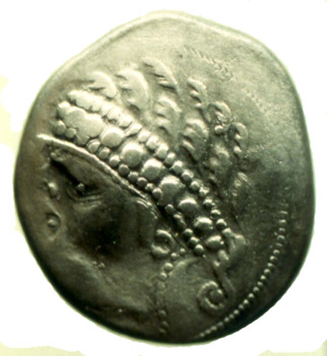 Abbildung 14: Ostnorische Tetradrachme, Typus Varazdin, Apollonkopf, (Avers) Frauenberg bei Leibnitz (Foto: U. Schachinger)