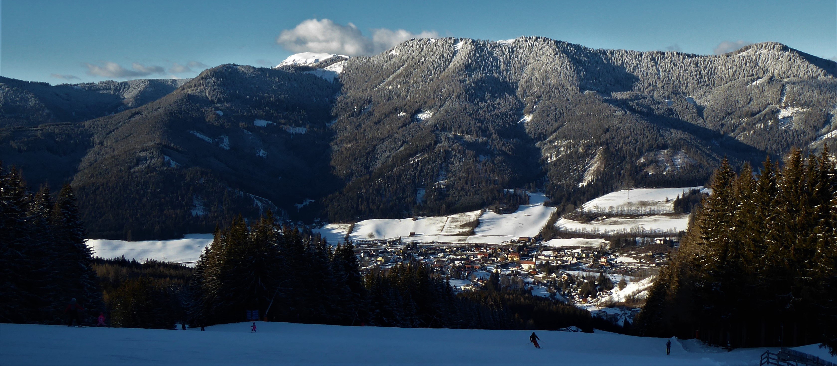 Blick vom Stuhleck auf Teile der Kulturlandschaft des Mürztals. (Foto: M. Lieb)