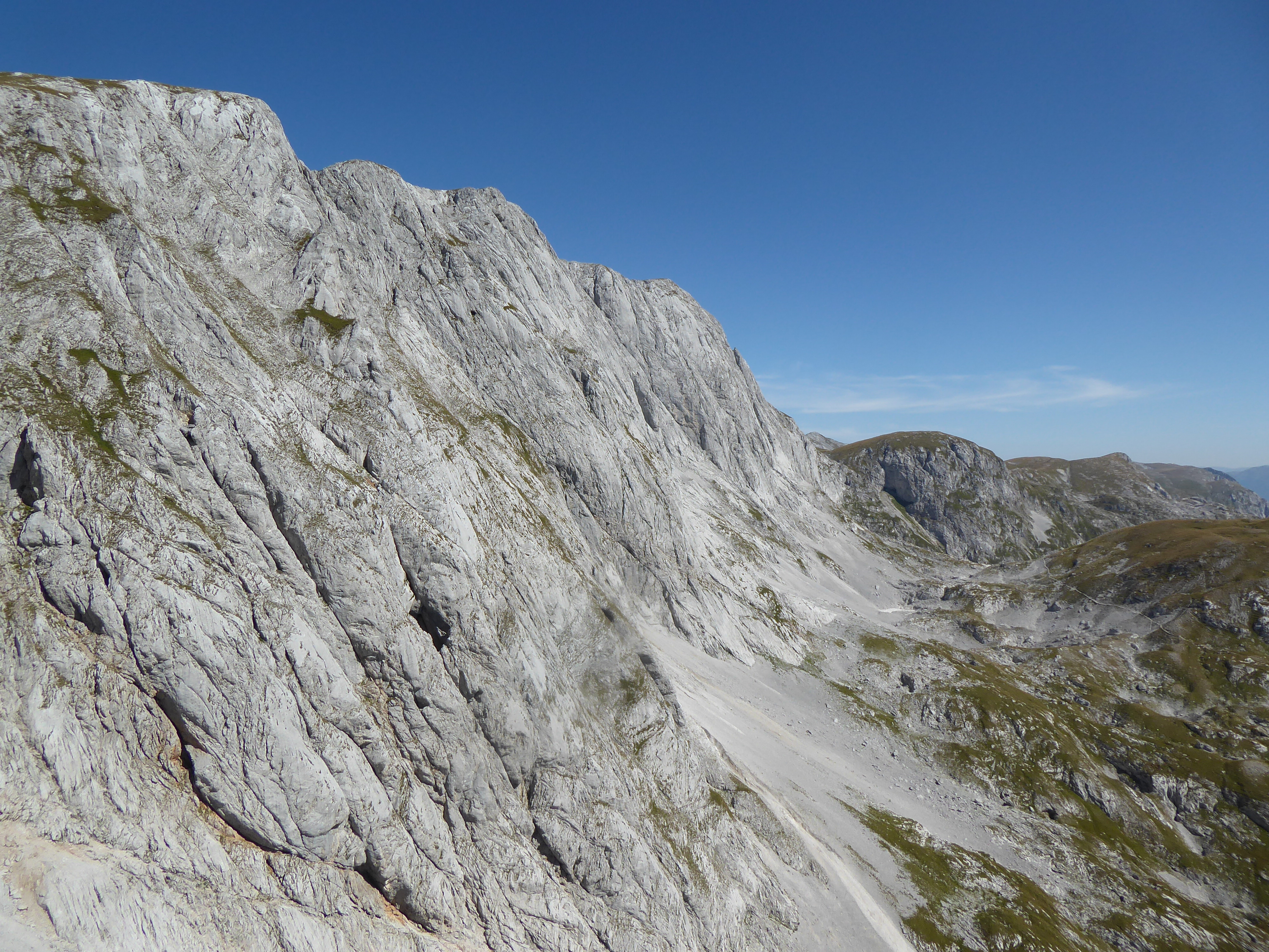Hochschwabmassiv in den Nördlichen Kalkalpen mit Karbonatgestein (Foto: M. Lieb)
