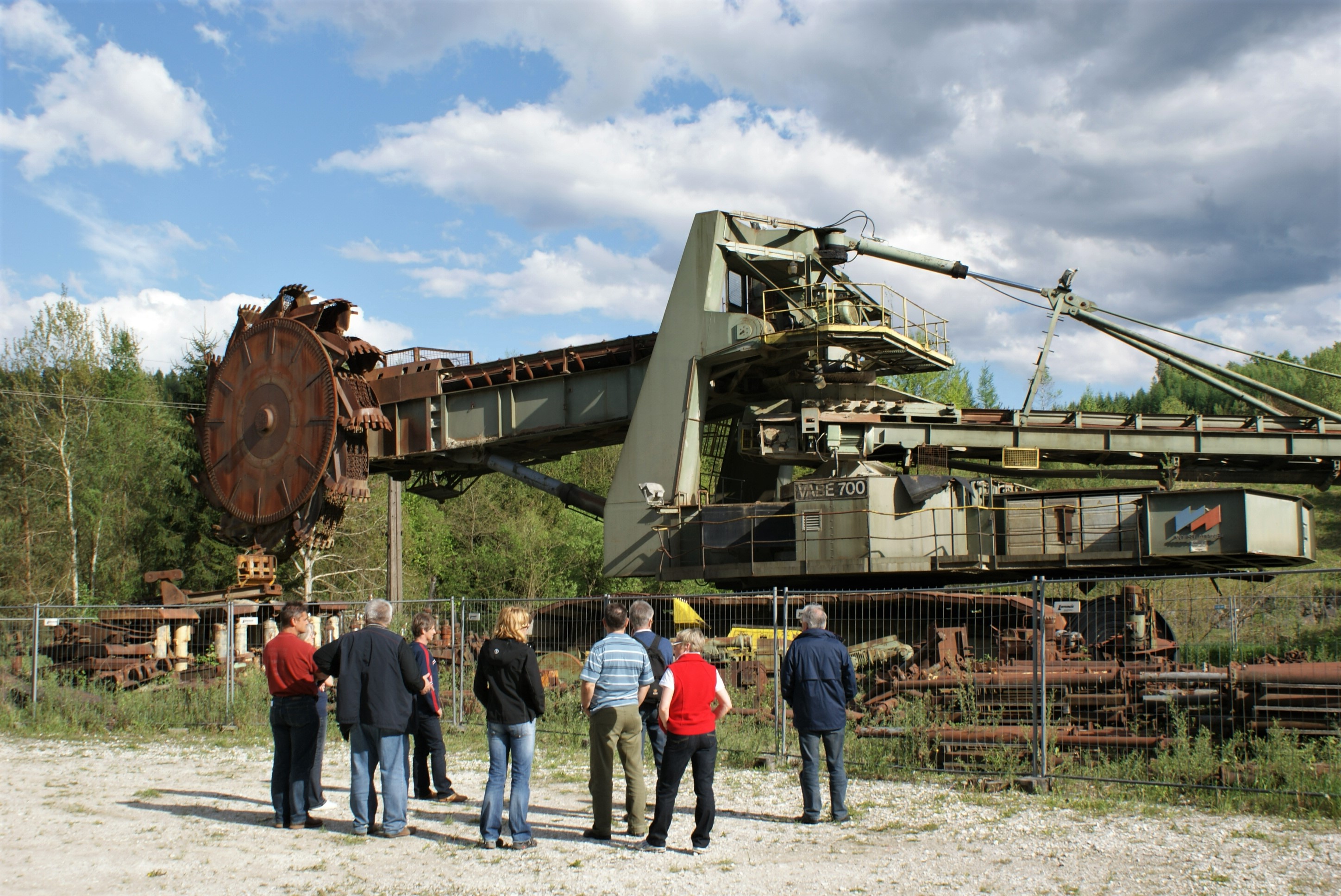 Alter Schaufelradbagger beim ehemaligen Kohlebergwerk Zangtal in der Nähe von Voitsberg. (Foto: G.K. Lieb)