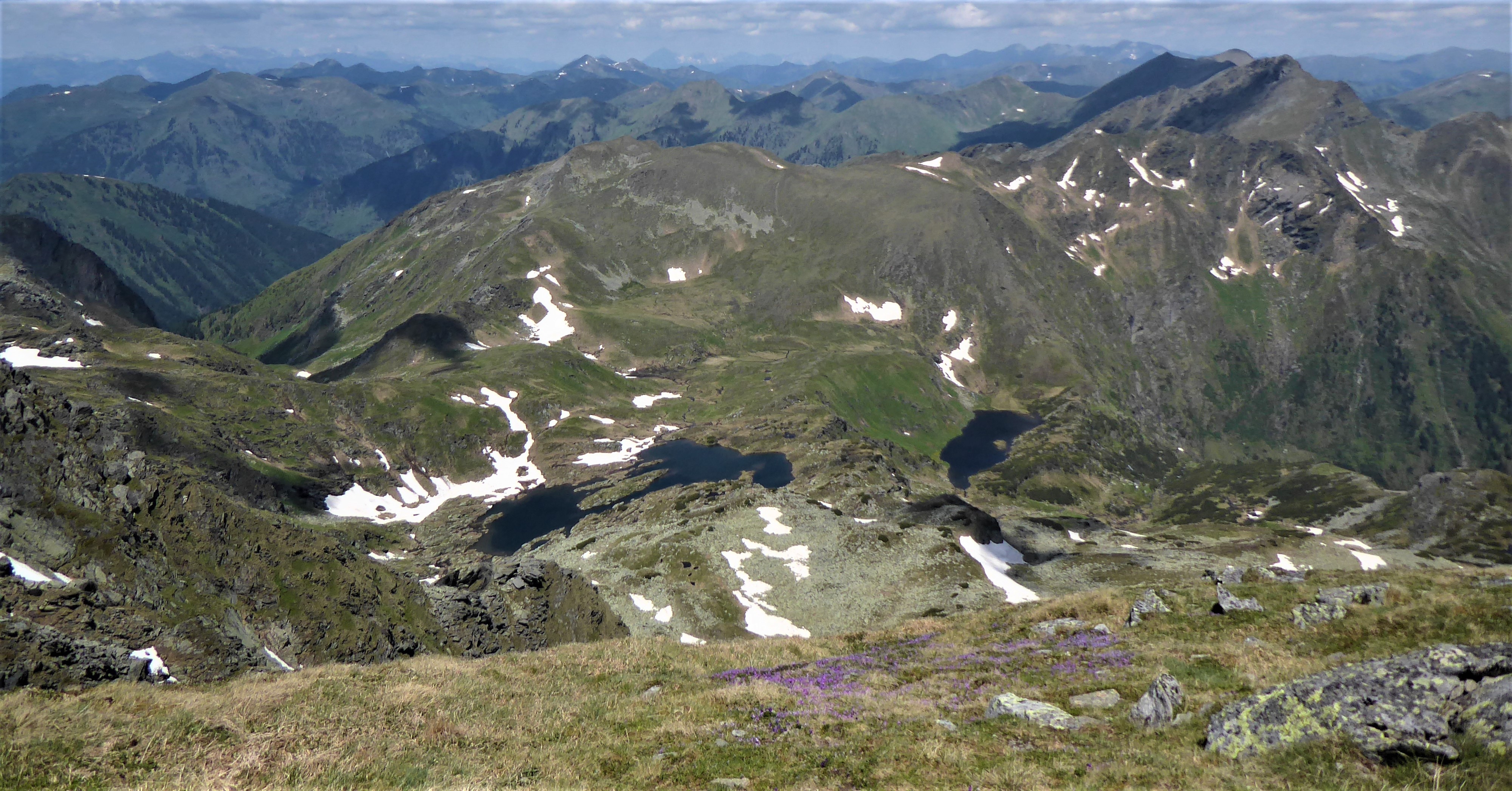 Hochgebirgslandschaft der Zentralalpen vom Wölzer Schoberspitz Blickrichtung Nordosten. (Foto: M. Lieb)