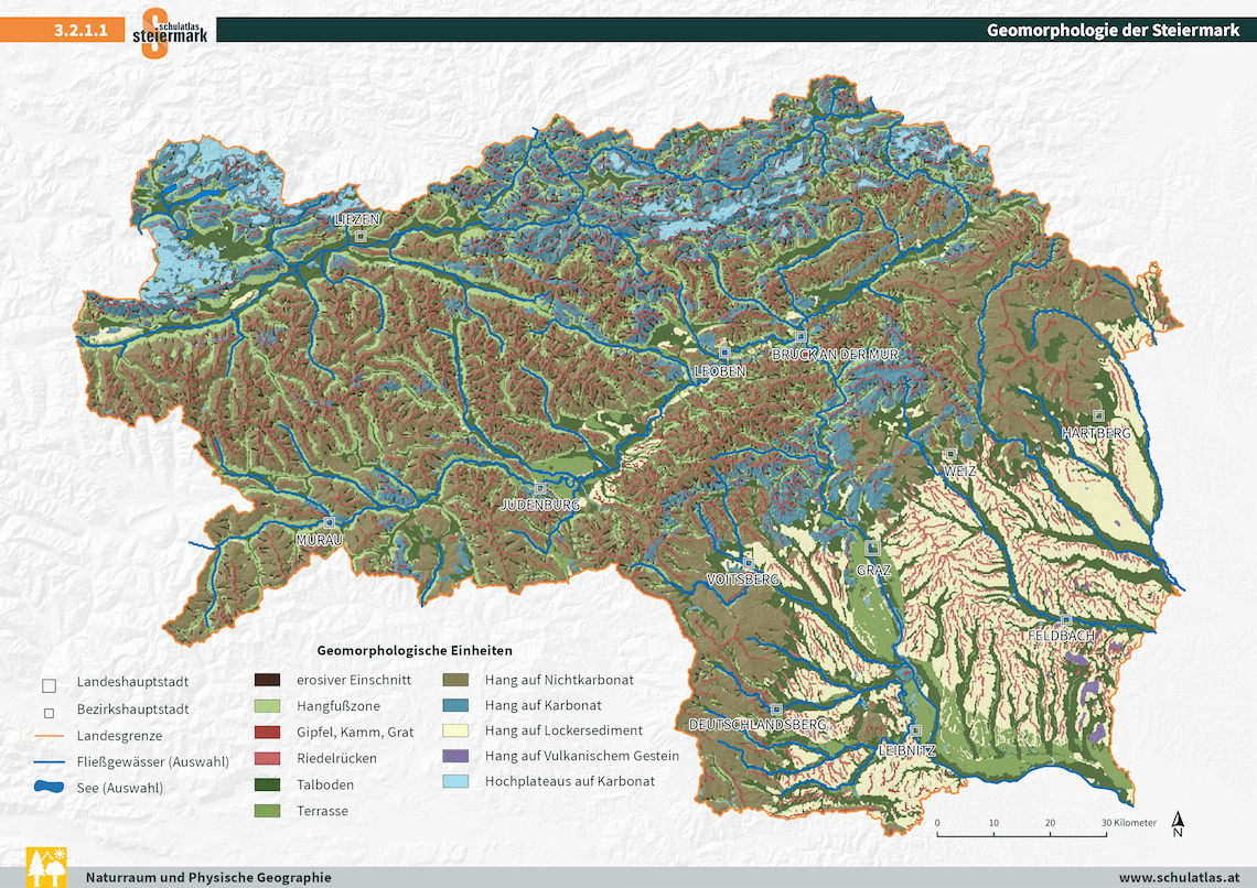 Geomorphologie der Steiermark