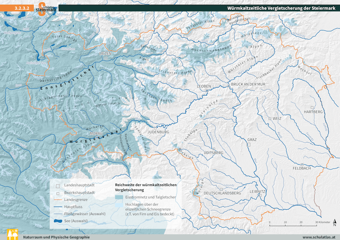 Würmkaltzeitliche Vergletscherung