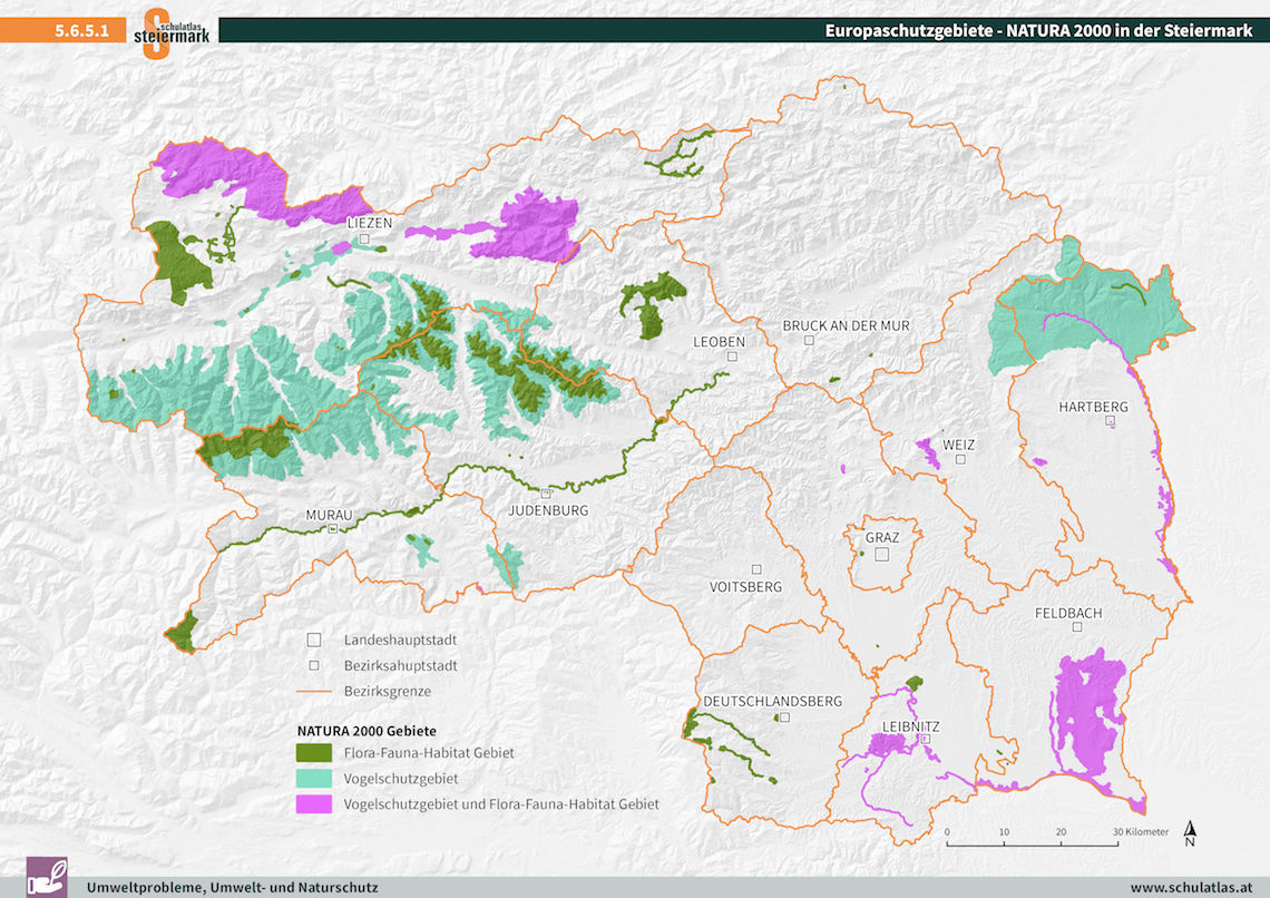 Europaschutzgebiete - Natura 2000