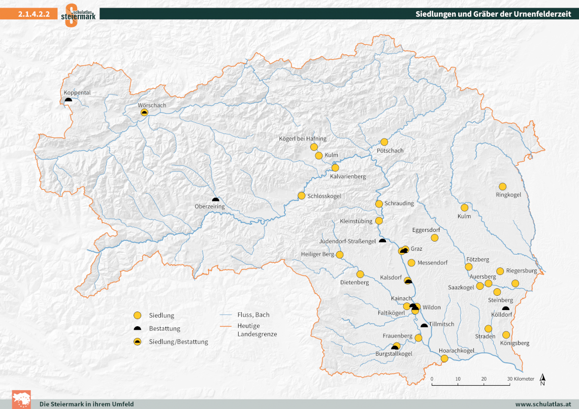 Siedlungen und Gräber der Urnenfelderzeit