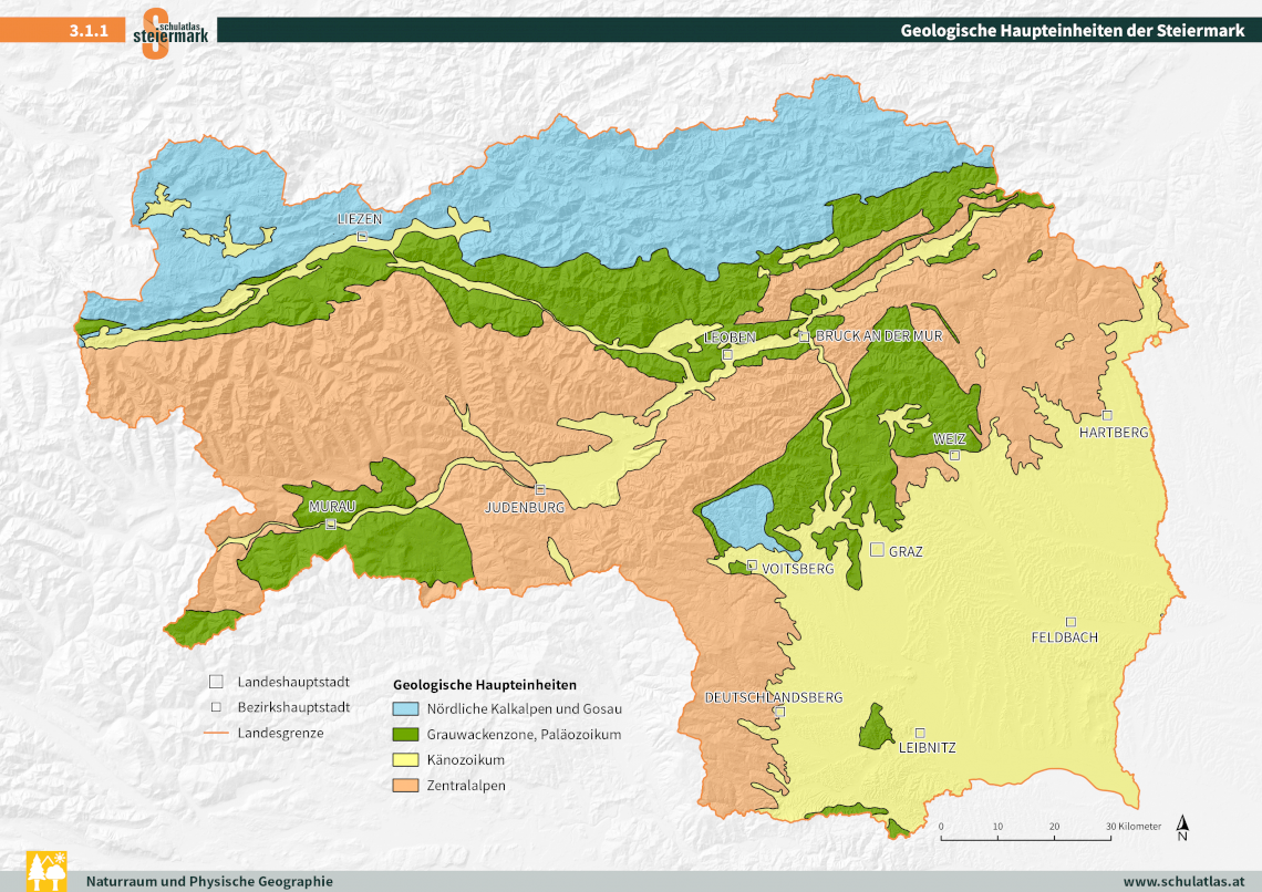 Geologische Haupteinheiten