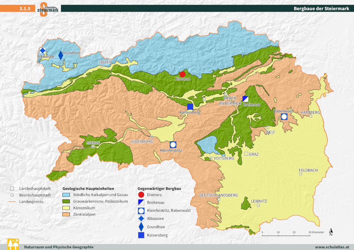 Bergbaue der Steiermark