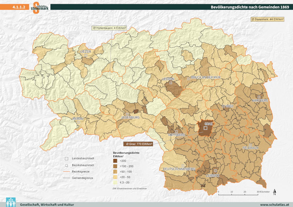 Bevölkerungsdichte 1869
