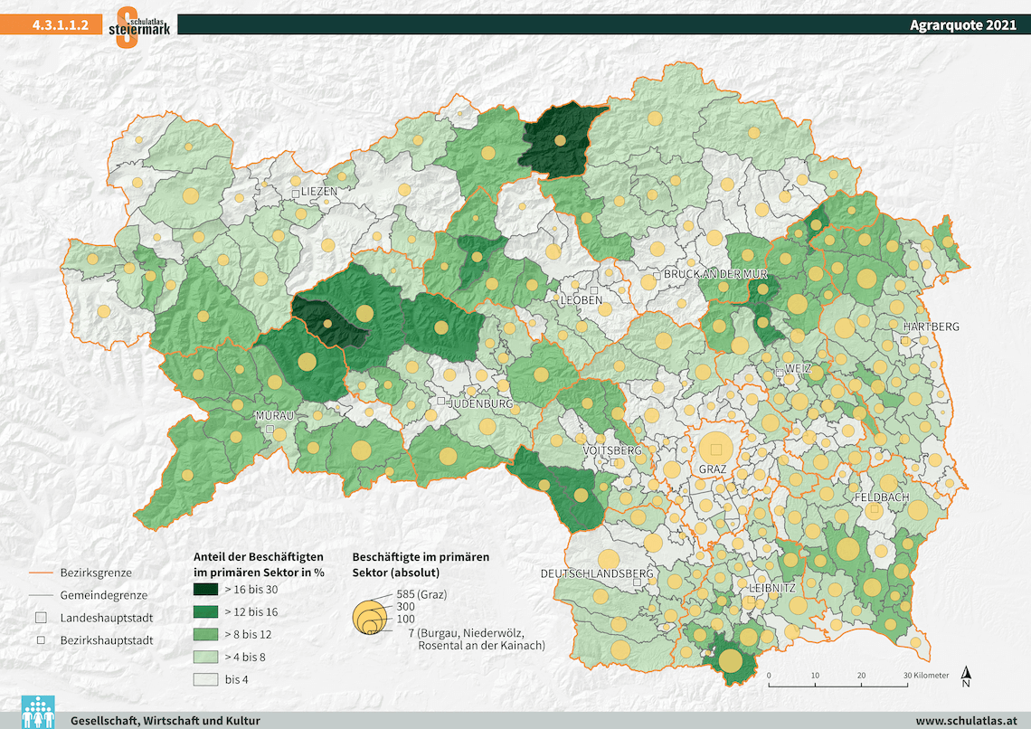 Agrarquote der Steiermark 2021