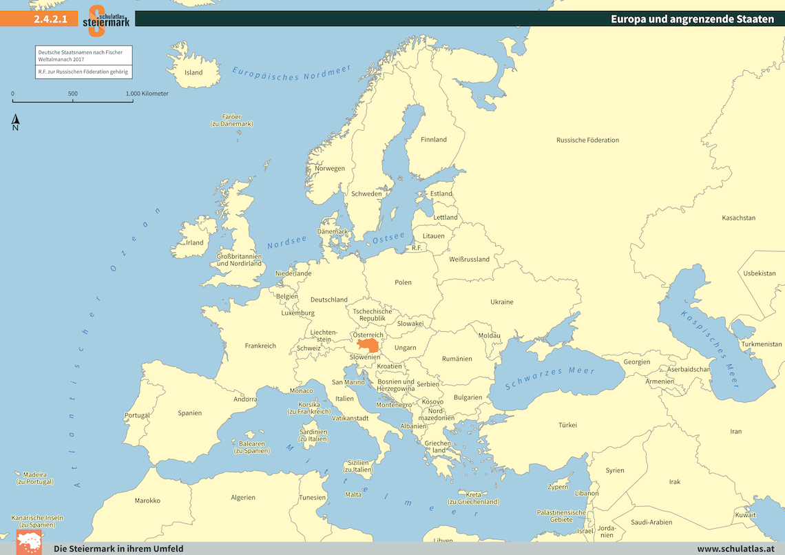 Europa und angrenzende Staaten