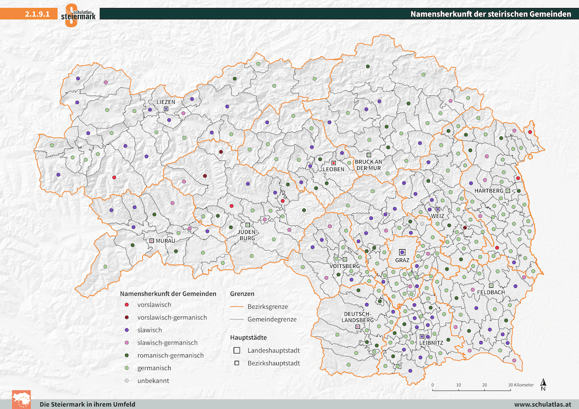 2.1.9.1 Namensherkunft der Steirischen Gemeinden