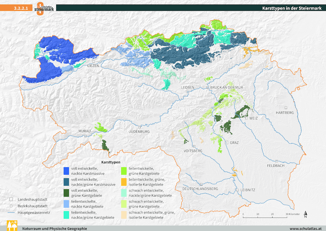 Karsttypen in der Steiermark