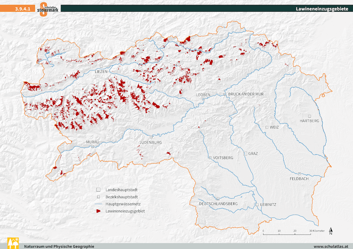 Lawineneinzugsgebiete