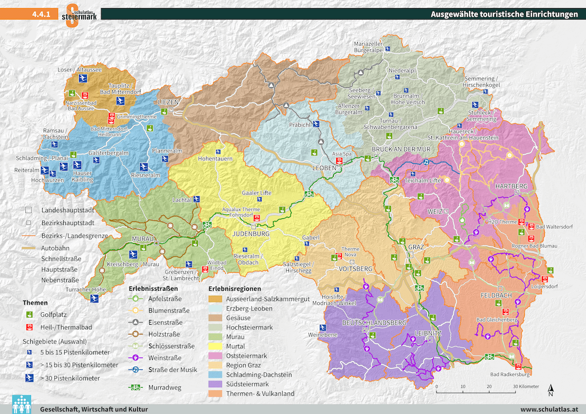 Ausgewählte touristische Einrichtungen