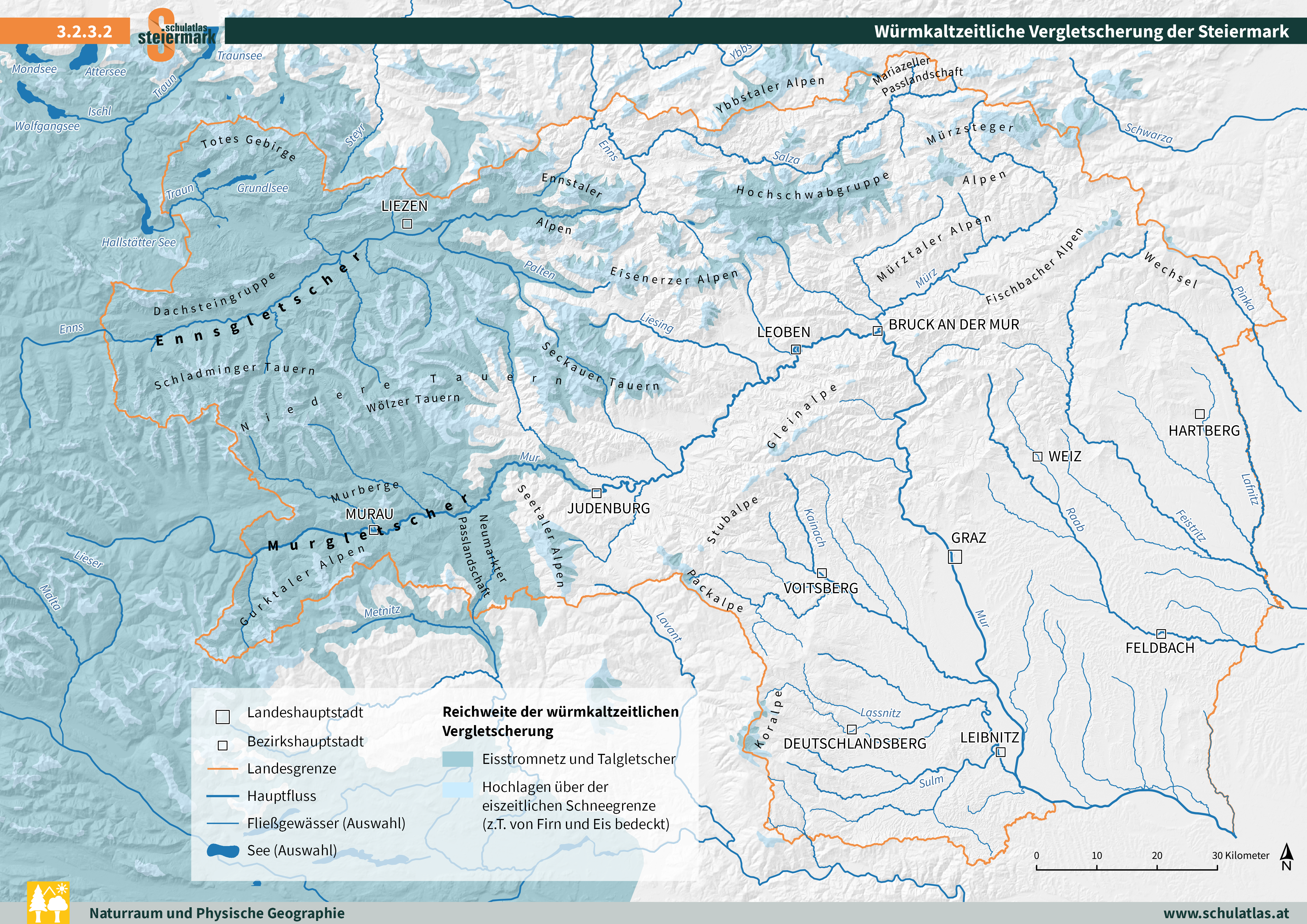 Würmkaltzeitliche Vergletscherung