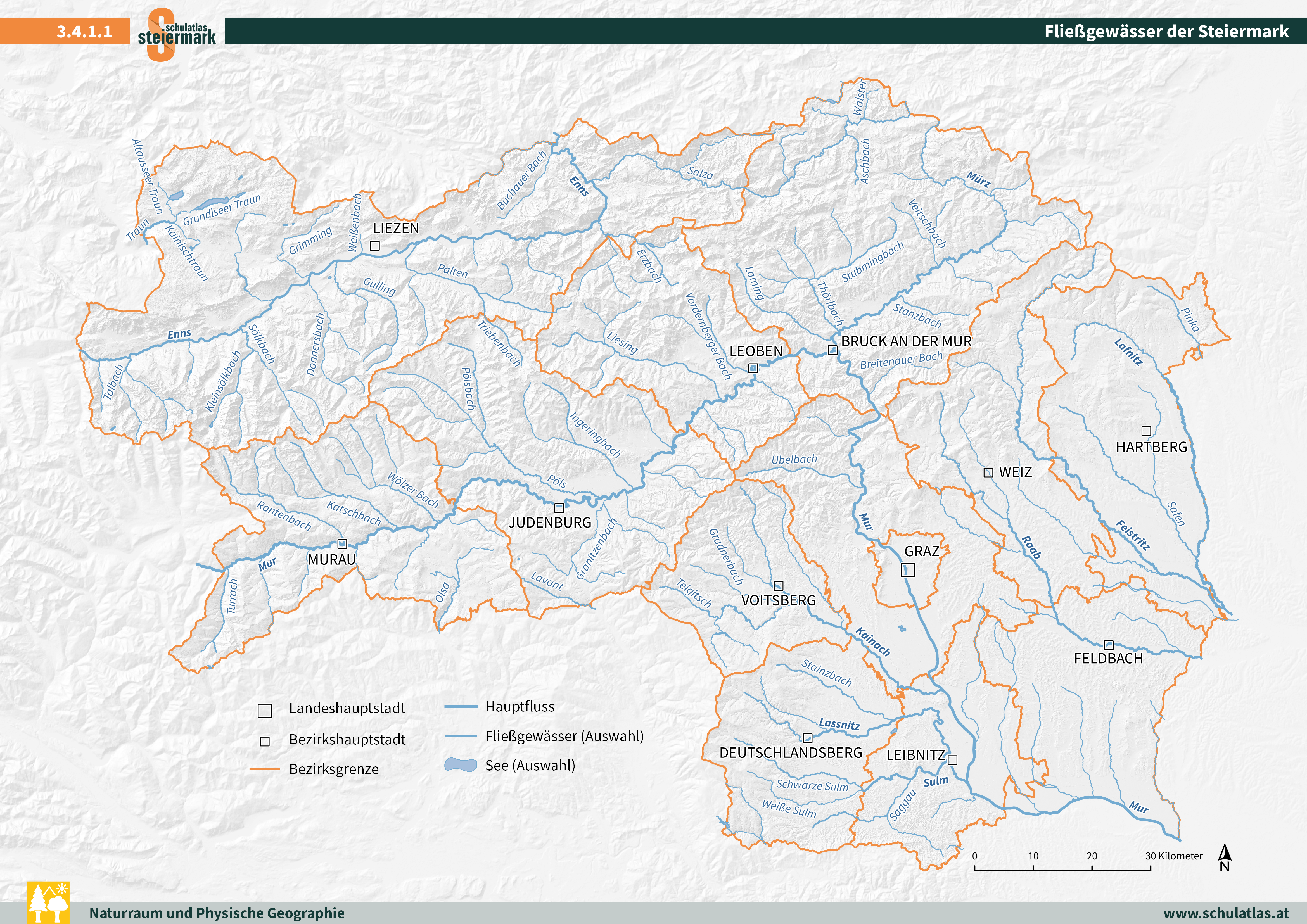 Fließgewässer der Steiermark