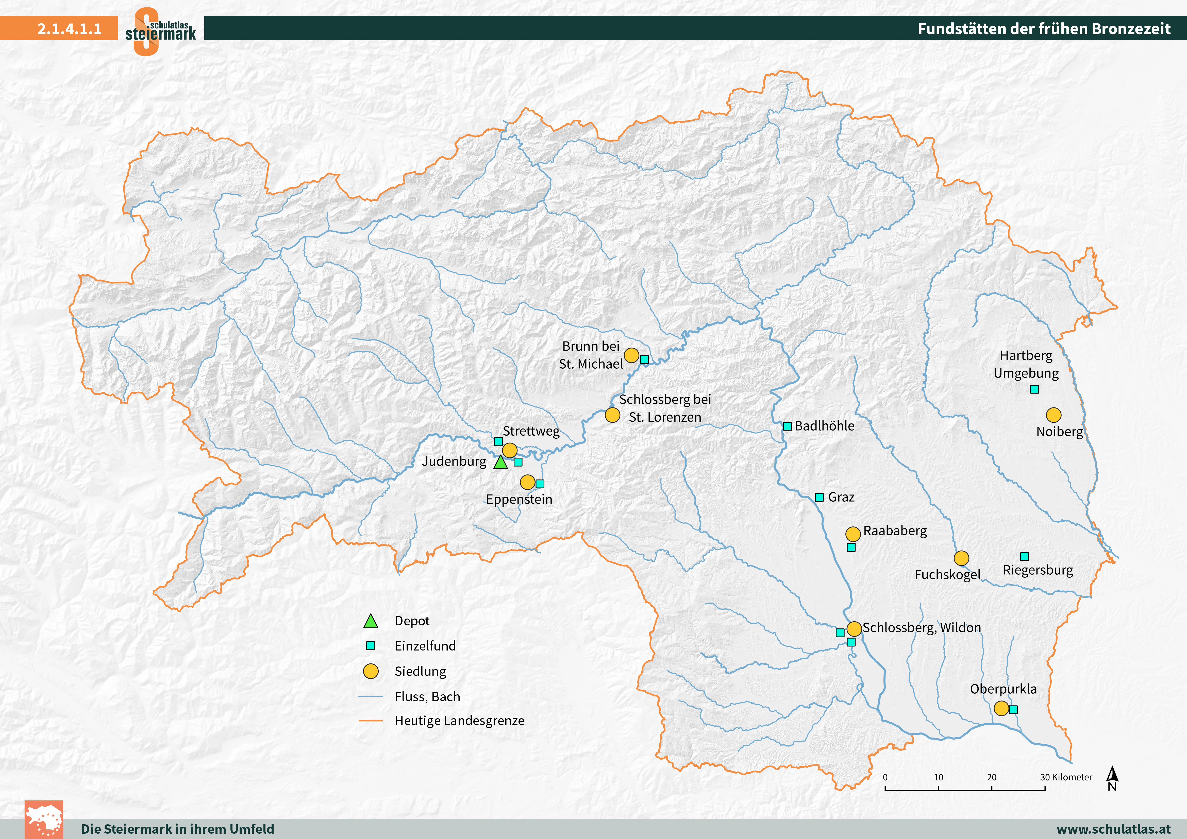 Fundstätten der frühen Bronzezeit