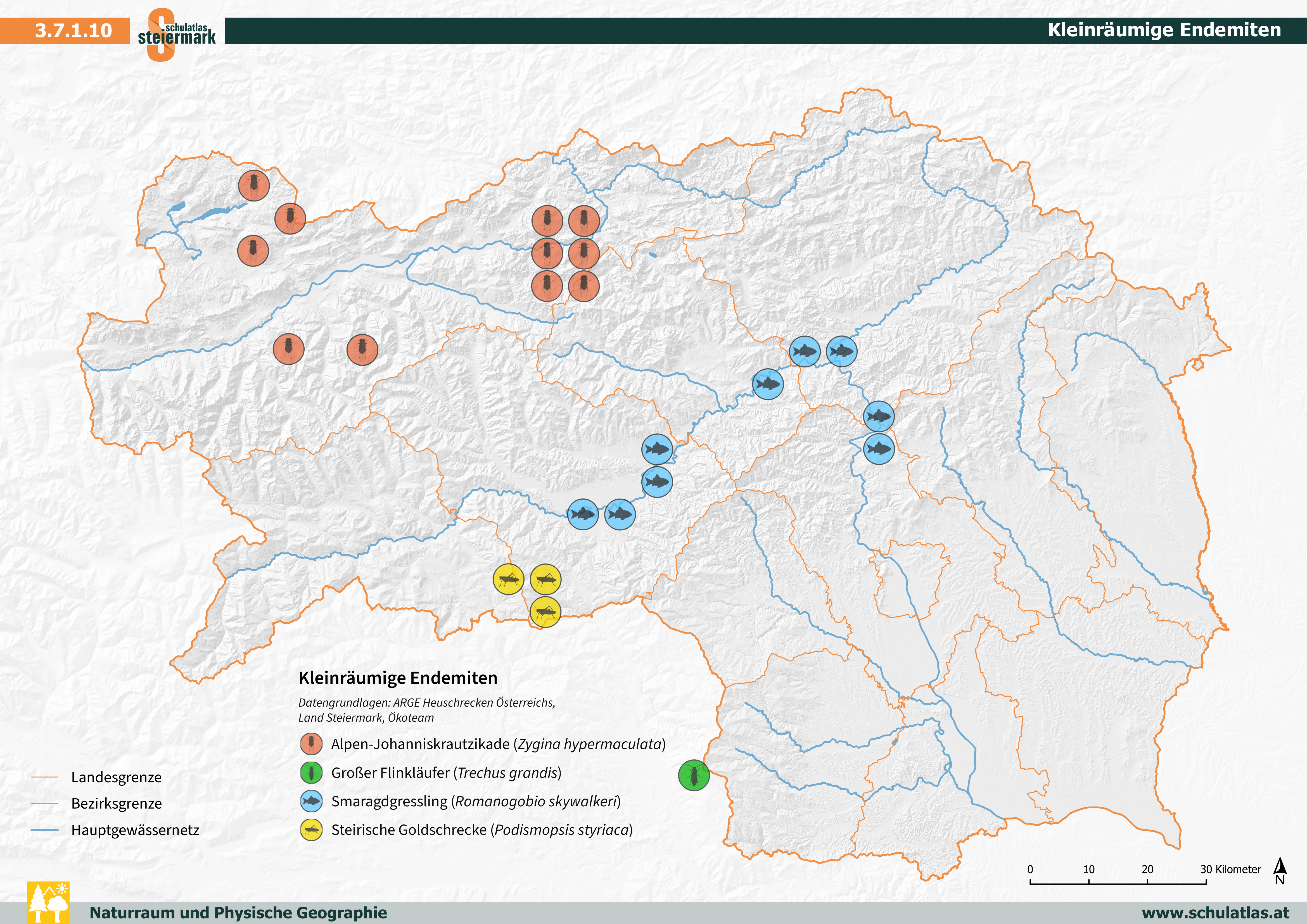 Kleinräumige Endemiten