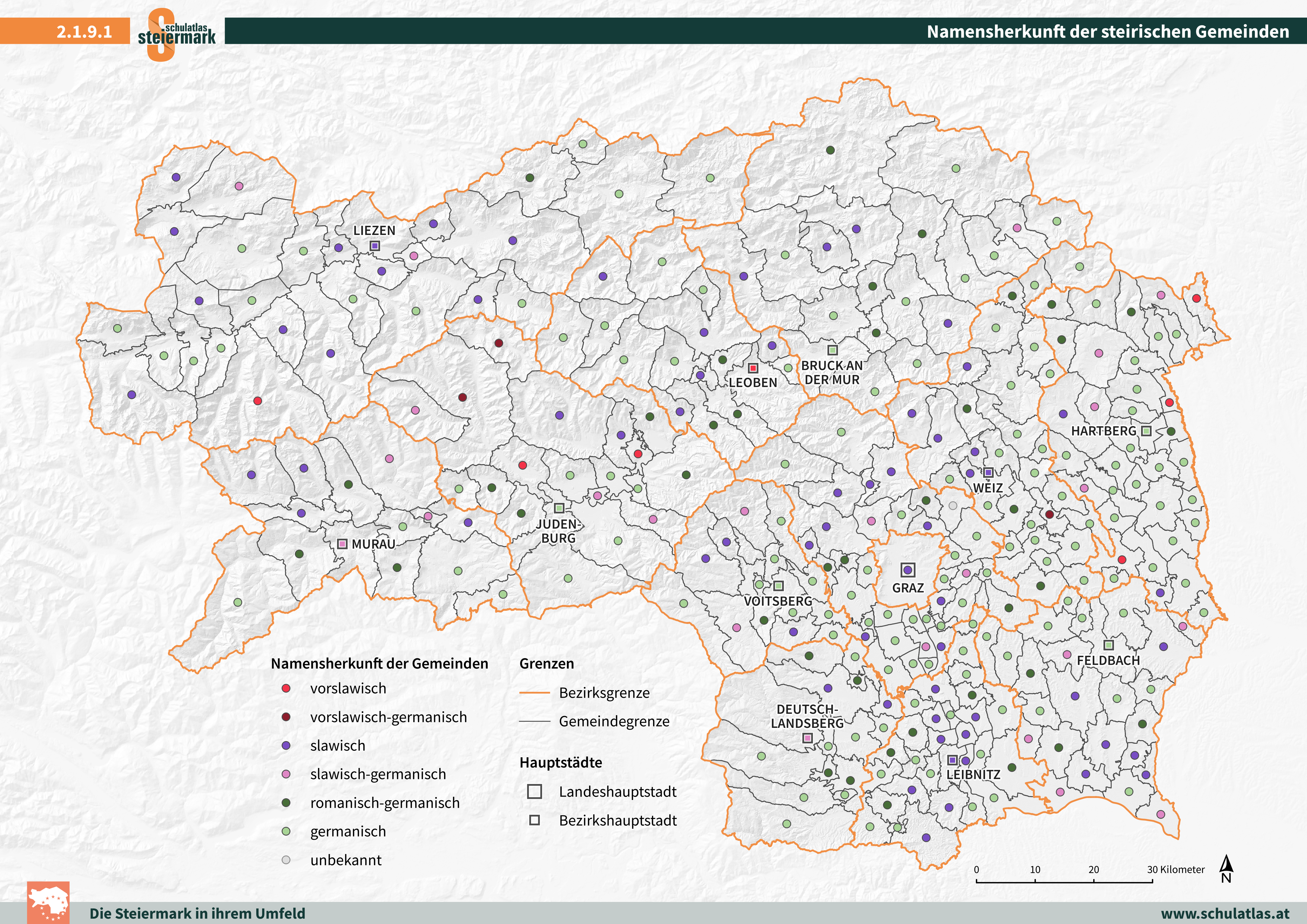 2.1.9.1 Namensherkunft der Steirischen Gemeinden