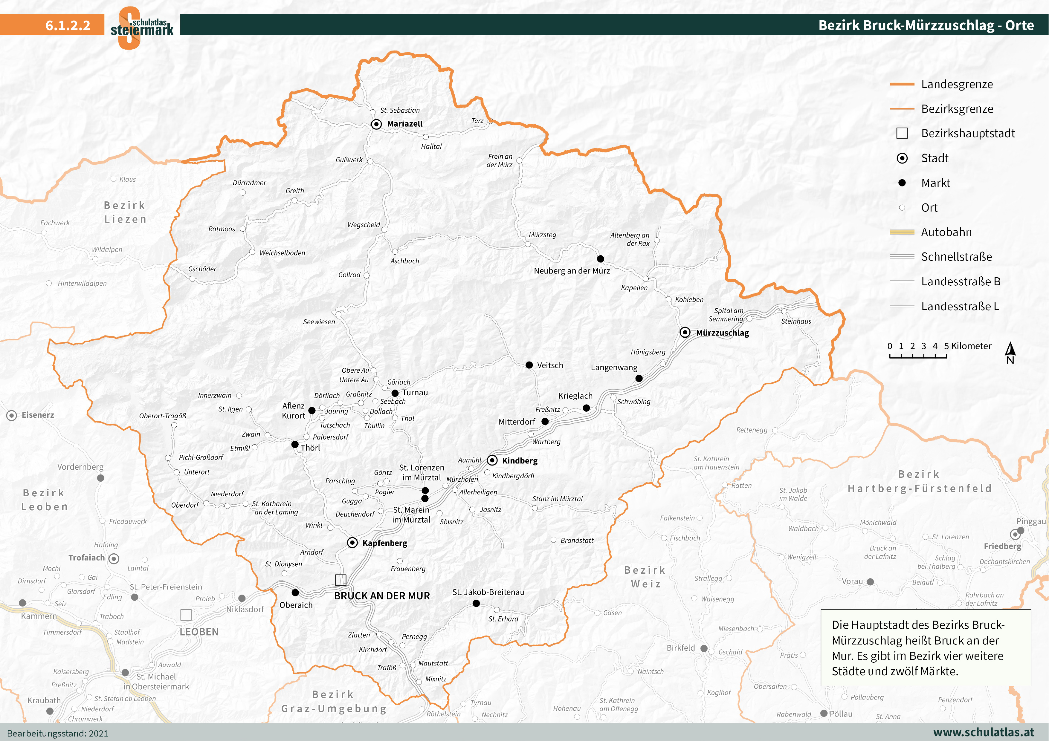 6.1.2.2 Bruck-Mürzzuschlag - Orte