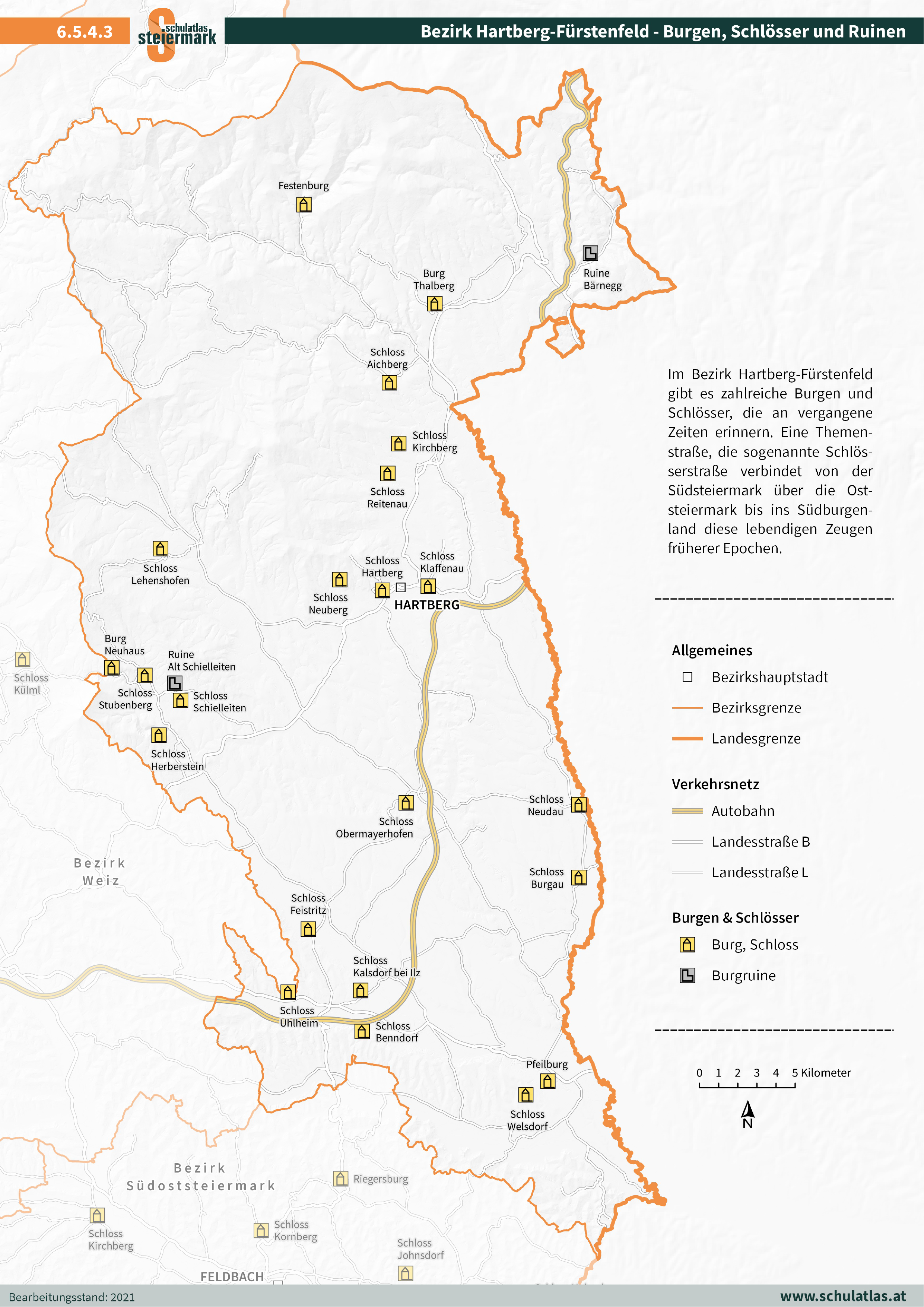 6.5.4.3 Hartberg-Fürstenfeld - Burgen, Schlösser und Ruinen