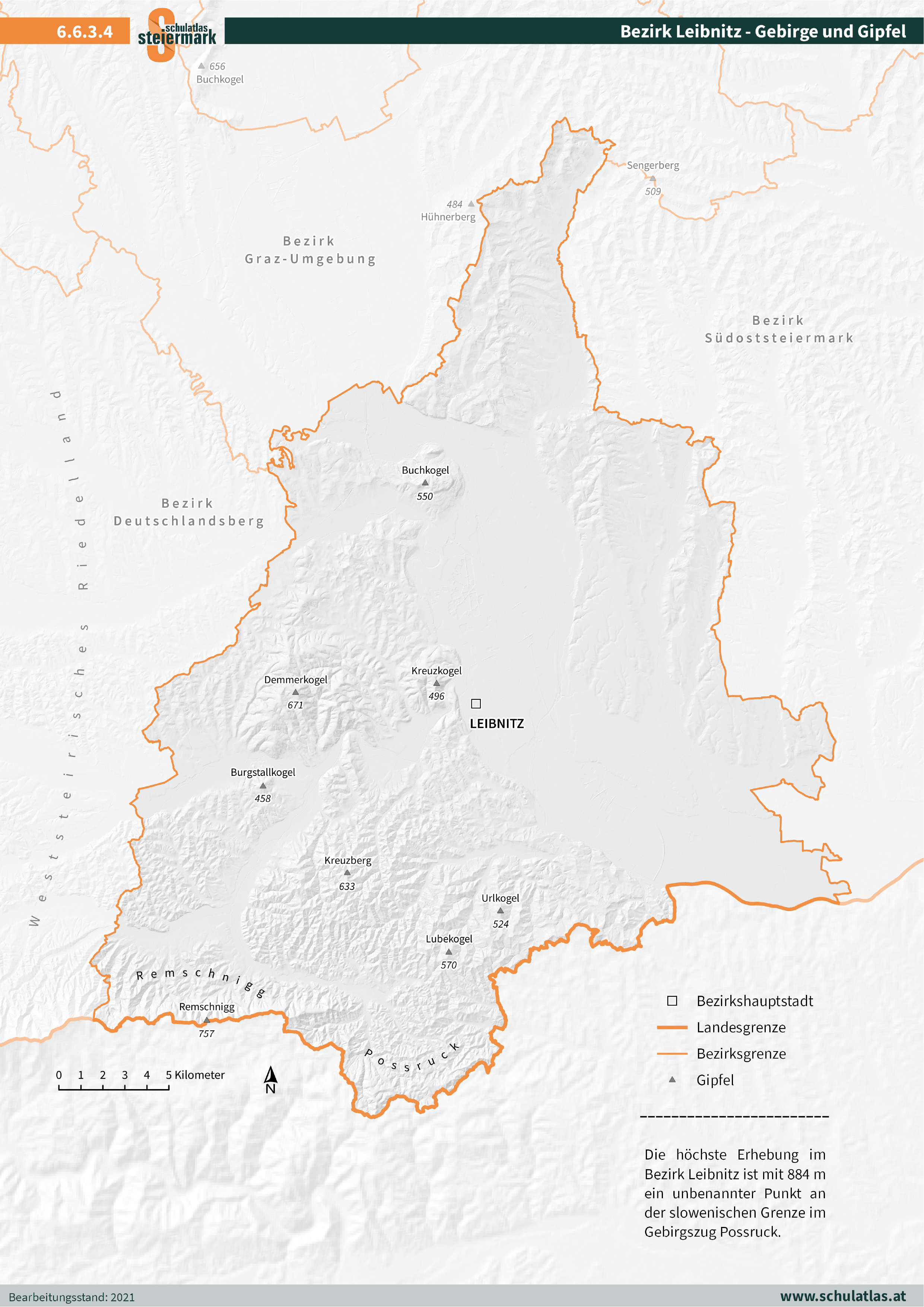6.6.3.4 Leibnitz - Gebirge und Gipfel