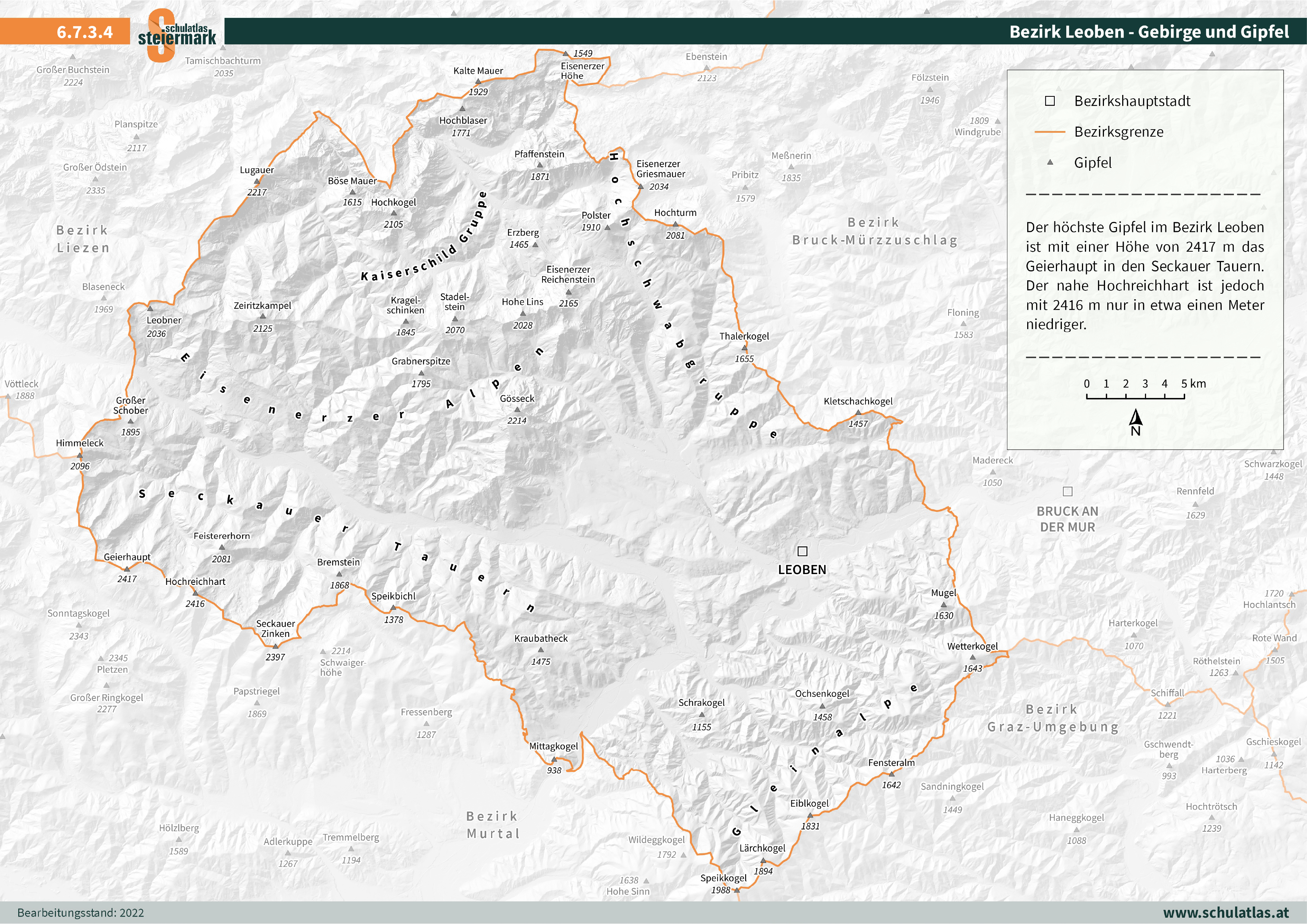 6.7.3.4 Leoben - Gebirge und Gipfel