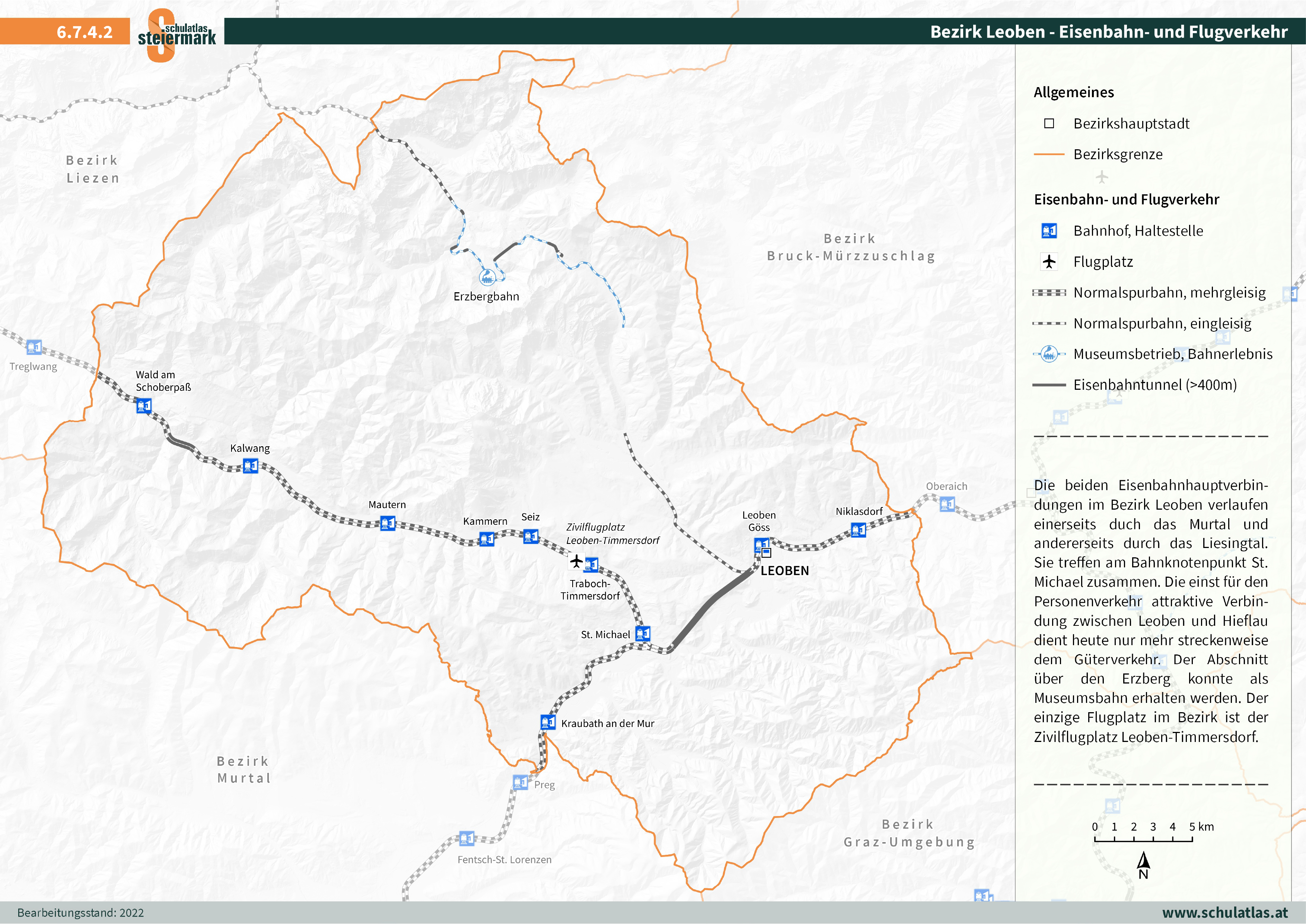 6.7.4.2 Leoben - Eisenbahn- und Flugverkehr