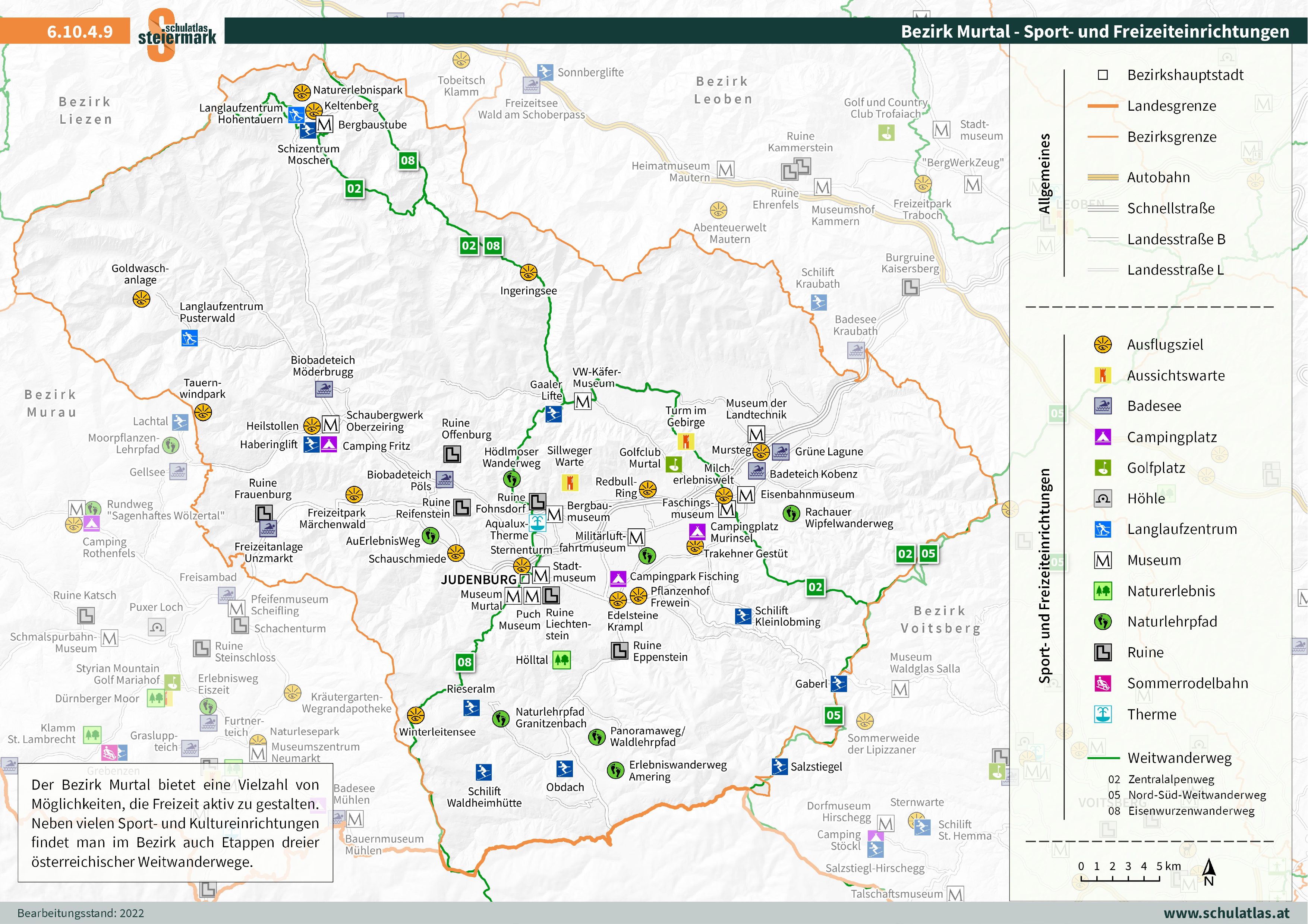 6.10.4.9 Murtal - Sport- und Freizeiteinrichtungen