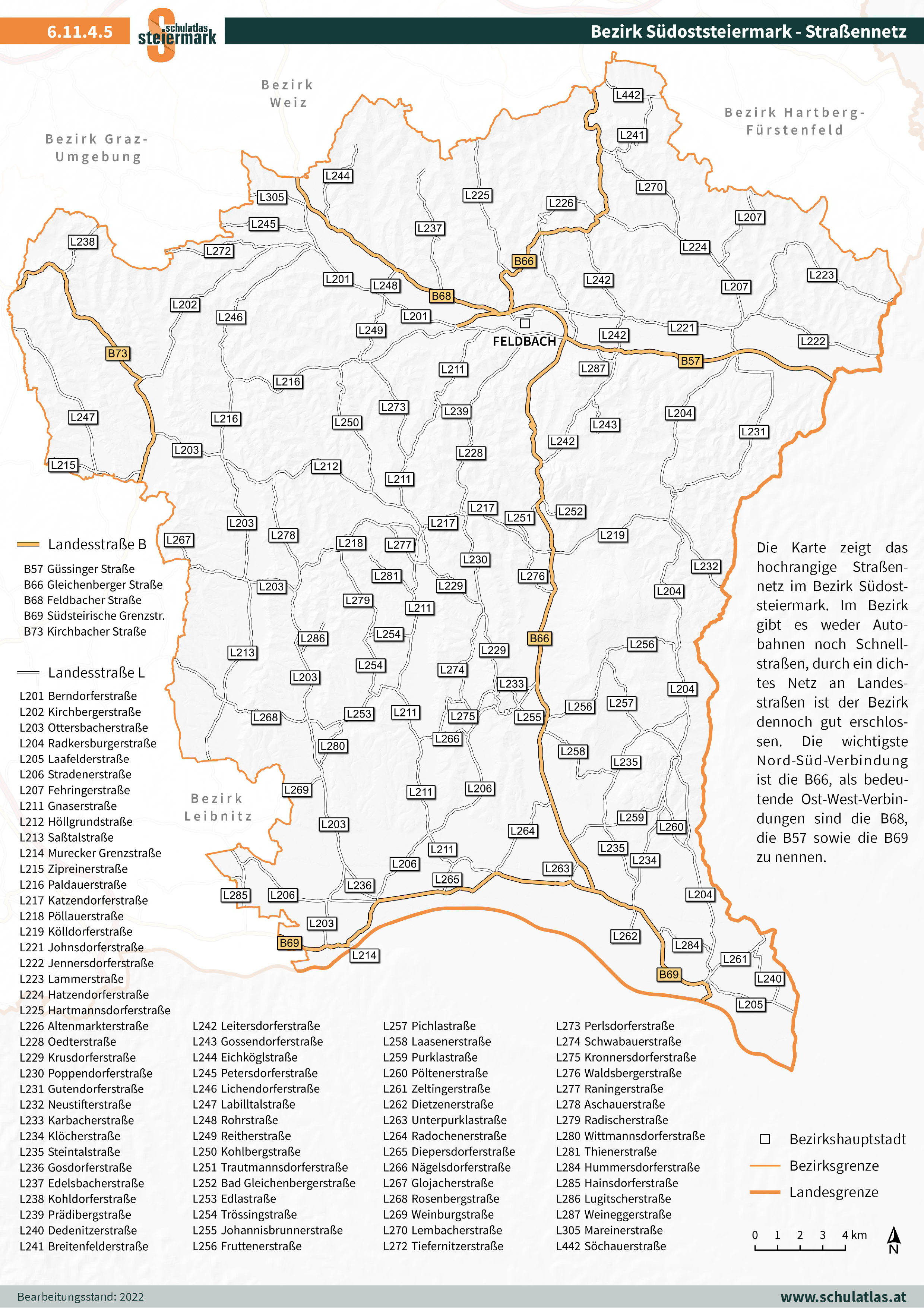 6.11.4.5 Südoststeiermark - Straßennetz