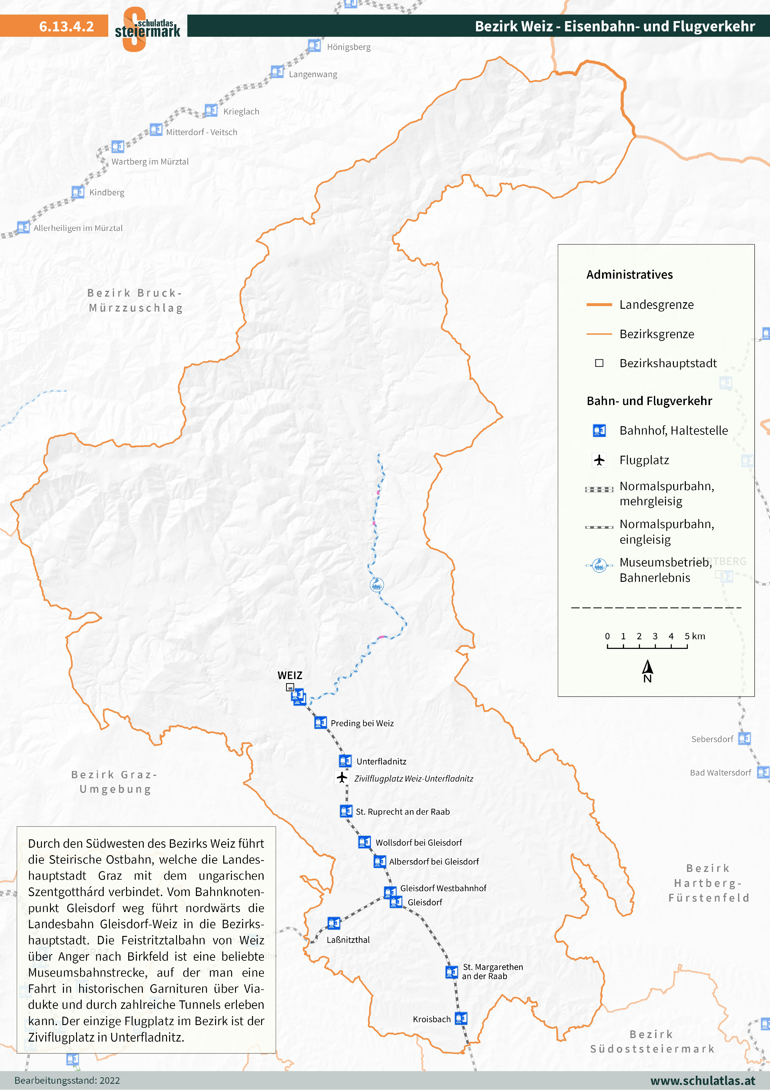 6.13.4.2 Weiz - Eisenbahn- und Flugverkehr