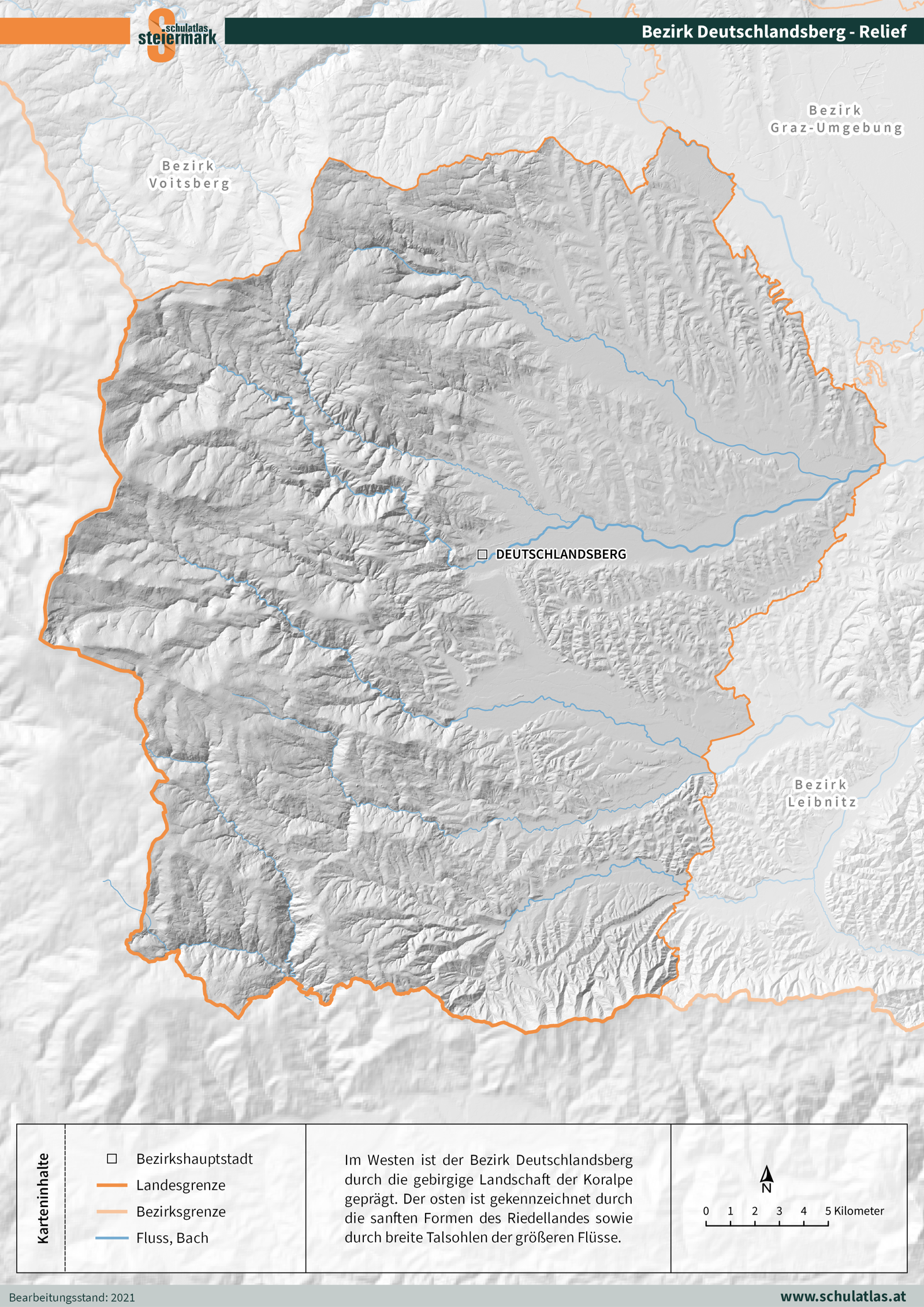 Deutschlandsberg - Relief