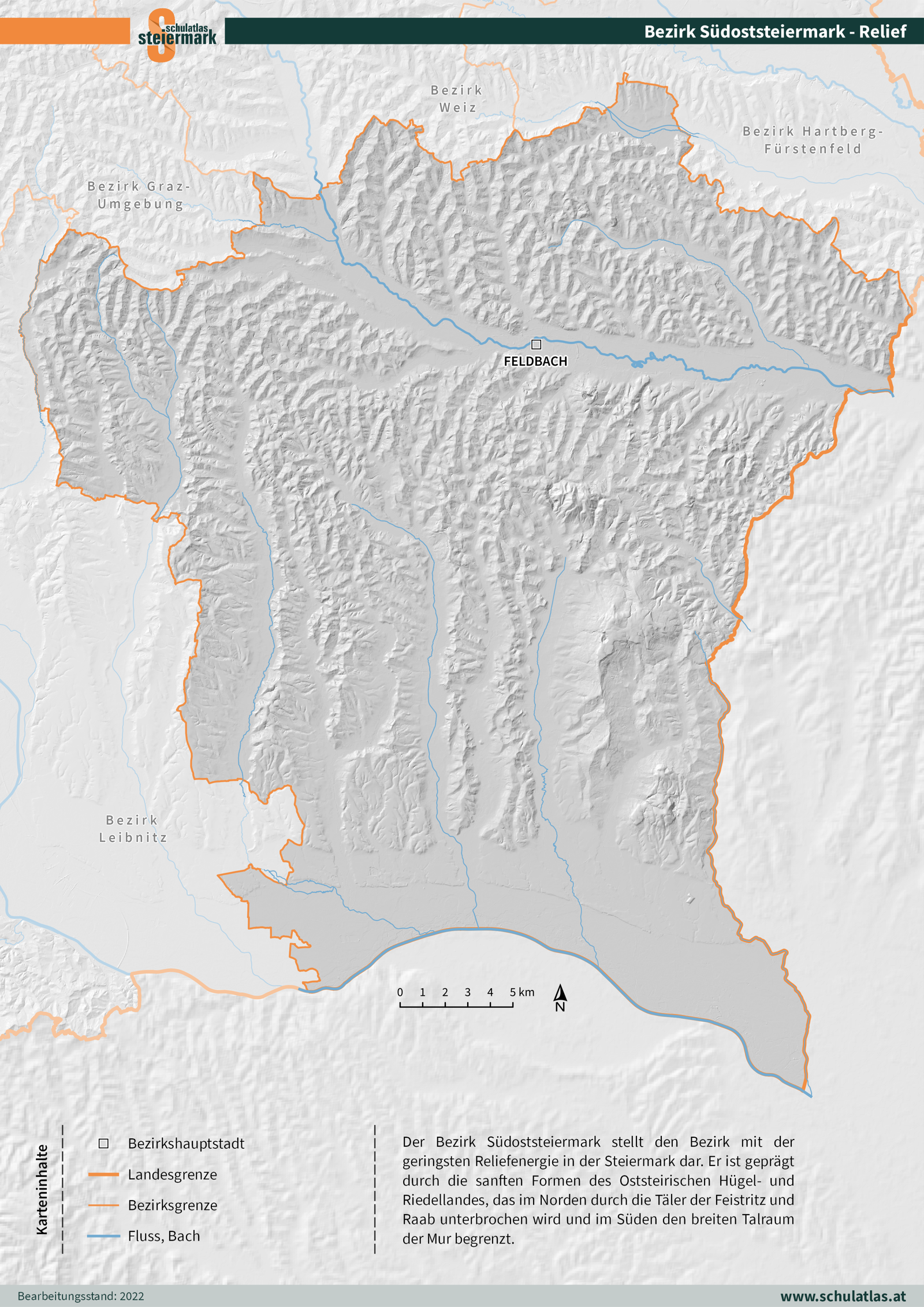 Südoststeiermark - Relief